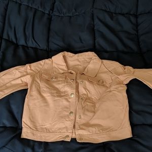 A pink jacket